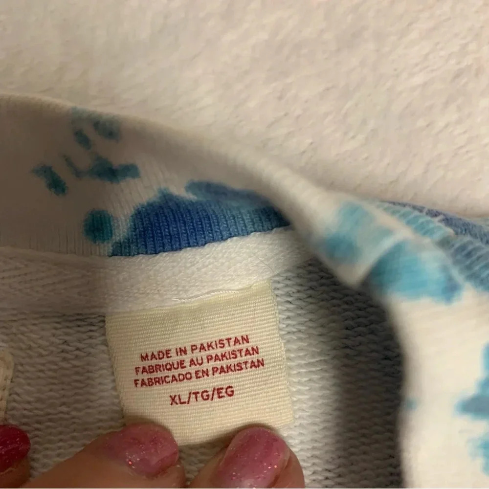 Levi’s crewneck sweatshirt size XL oversized blue and white with orange - Picture 6 of 8